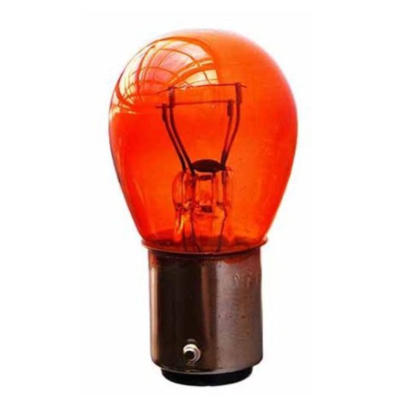 Лампа 7528Y Flosser 522907 PY21/5W (BAY15D) Двухнитевая оранжевая Германия