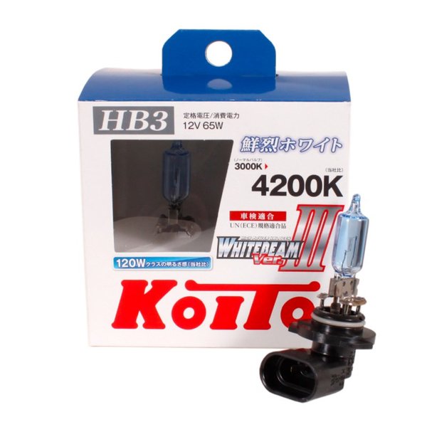 Лампа HB3 Koito Whitebeam III P0756W 65W (120W) (9005 Osram) (бокс 2шт.) Япония