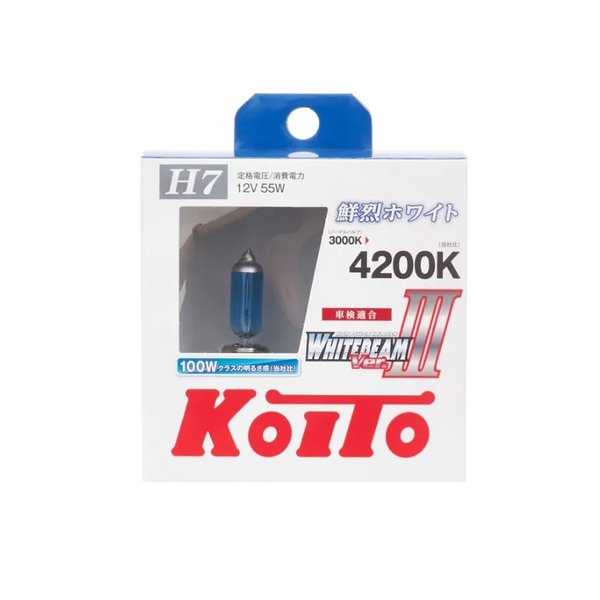 Лампа H7 Koito Whitebeam III P0755W 55W (100W) (64210 Osram) (бокс 2шт.) Япония