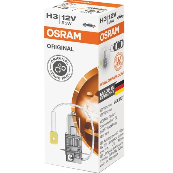 Лампа H3 Osram 64151 (55) РК22s Германия 