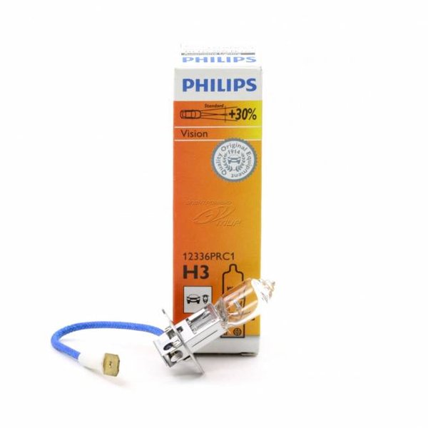 Лампа H3 Philips 12V 55W PK22s Vision+30%