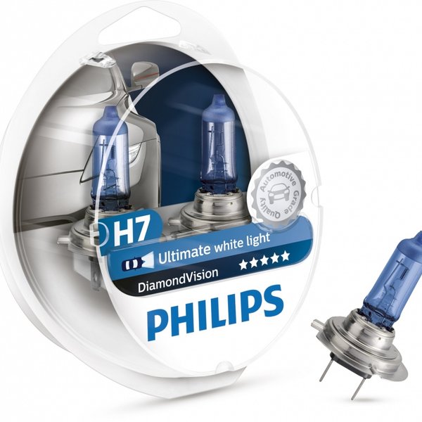 Лампа H7 Philips  12V 55W PX26d Diamond Vision (бокс 2 шт)