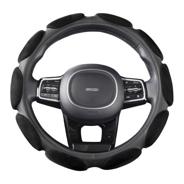 Оплетка SKYWAY Sponge classic 10 подушечек M Черная замша S01101039