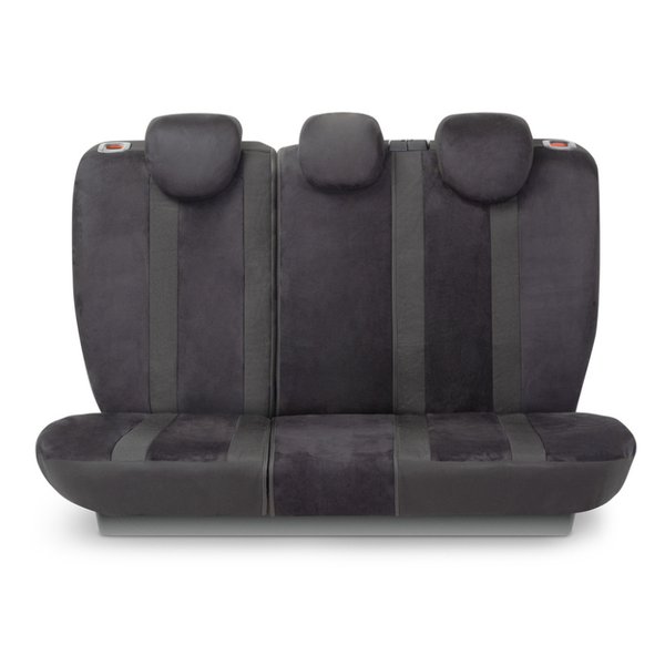 ALC-1505 BK/BK Чехлы автомобильные Alcantara 15пр 4 мол черный