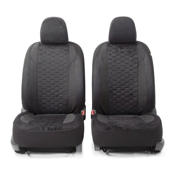 ALC-1505 BK/BK Чехлы автомобильные Alcantara 15пр 4 мол черный