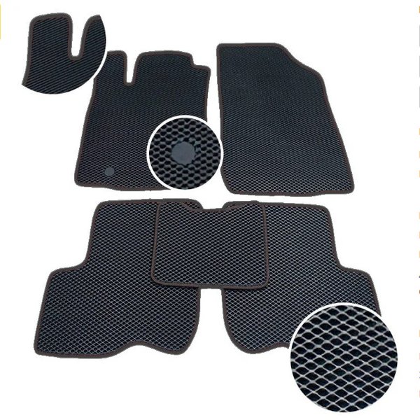 Коврик салона TOYOTA CAMRY 40 (2006-2011 г.в) 2шт клипса,2шт логотип EVA