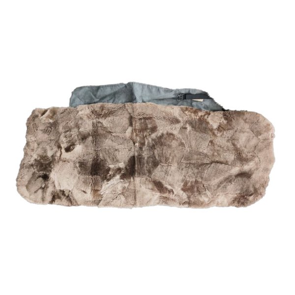 Накидки автомобильные мех. на задние сидения (мутон лоскут мокко)*