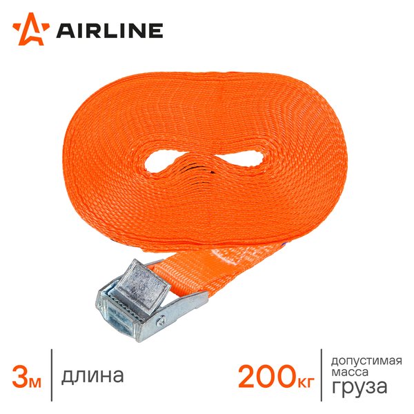 Стяжка груза 3м 0,2т AIRLINE с фиксатором AS-T-01