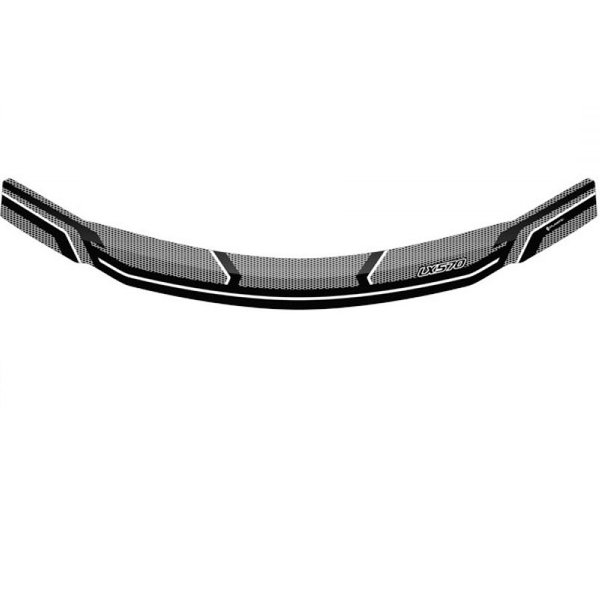 Дефлектор капота Lexus LX 570 2016- Шелкография черная
