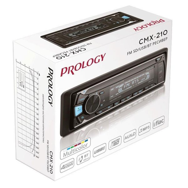 Автомагнитола Prology CMX-210 BT, USB-рессивер
