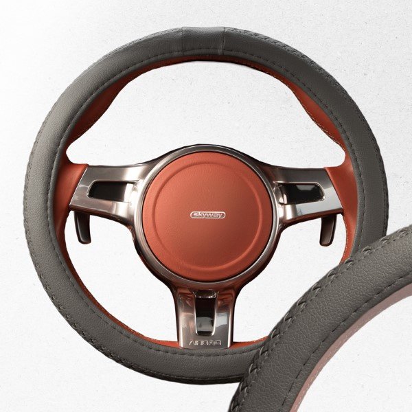 Оплетка экокожа S (35-37 см) SKYWAY Design Modern-5 Серая