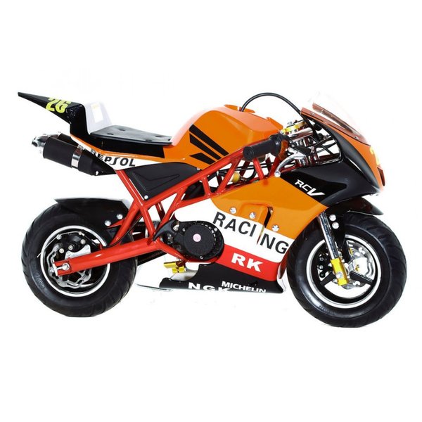 Комплект мотоцикла Минимото MOTAX в стиле Ducati (ораннжево-красный)