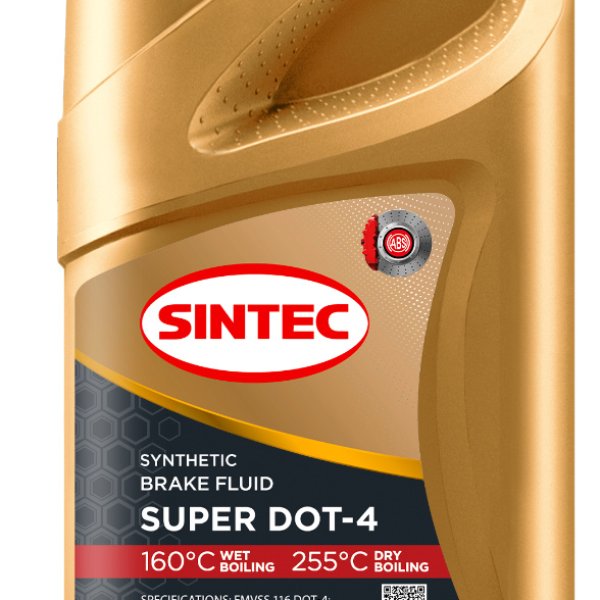 Жидкость тормозная Sintec Super DOT-4 455гр