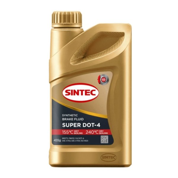 Жидкость тормозная Sintec Super DOT-4 455гр