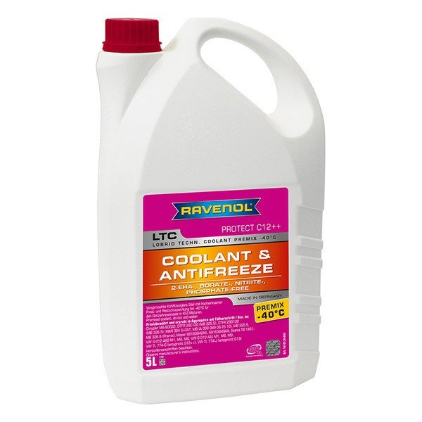 Антифриз Ravenol LTC Protect Premix -40C фиолетовый G12++ 5л 