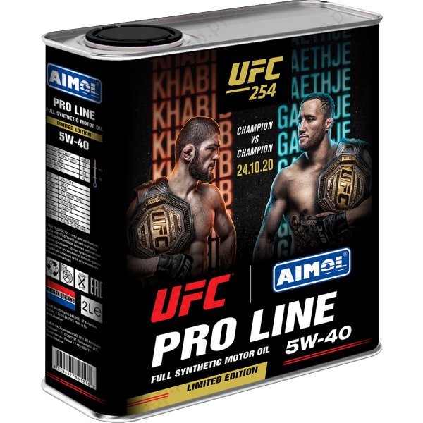 Масло моторное AIMOL Pro Line UFC Limited Edition 5w40 2л