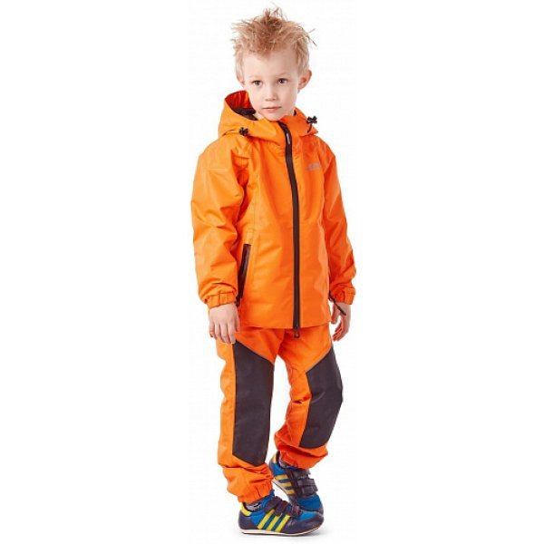 Детский комплект дождевой (куртка, брюки) EVO Kids ORANGE мембрана (р.128-134) Dragonfly
