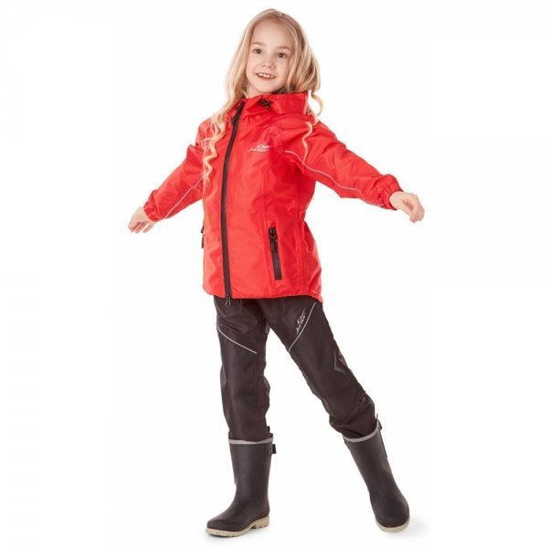 Детский комплект дождевой (куртка, брюки) EVO Kids RED мембрана (р.116-122) Dragonfly