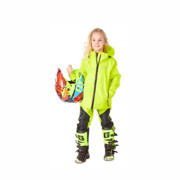 Детский комплект дождевой (куртка, брюки) EVO Kids YELLOW мембрана (р.128-134) Dragonfly 