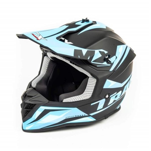 Шлем мото кроссовый GTX 633 (M) #4 BLACK/BLUE