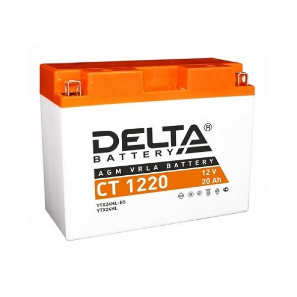 Аккумулятор мото Delta CT 1220 20 А/ч L