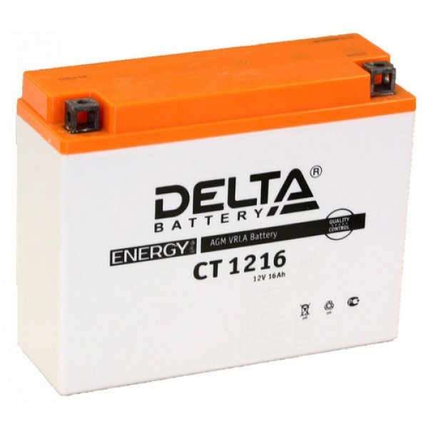 Аккумулятор мото Delta СТ 1216 16 А/ч L