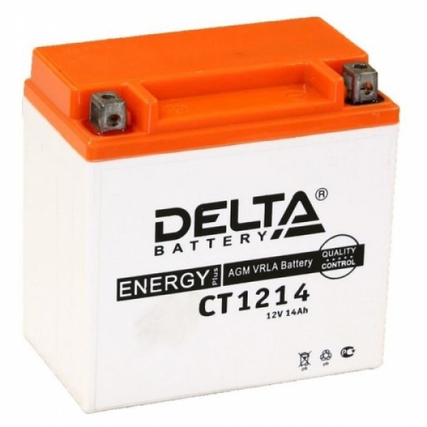 Аккумулятор мото Delta СТ 1214 14 А/ч R