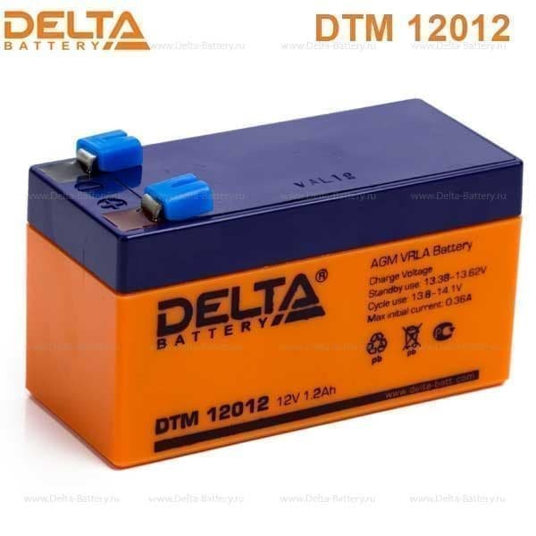 Аккумулятор мото Delta DТM 12012 1.2 А/ч