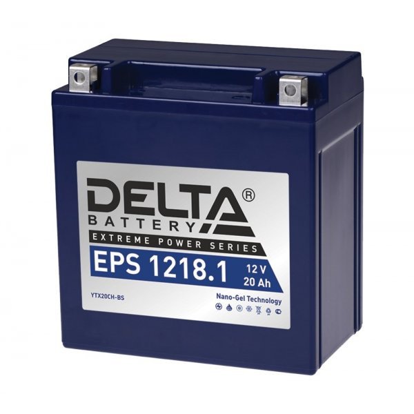 Аккумулятор мото Delta СТ 1218.1 18 А/ч R (YTX20CH-BS)