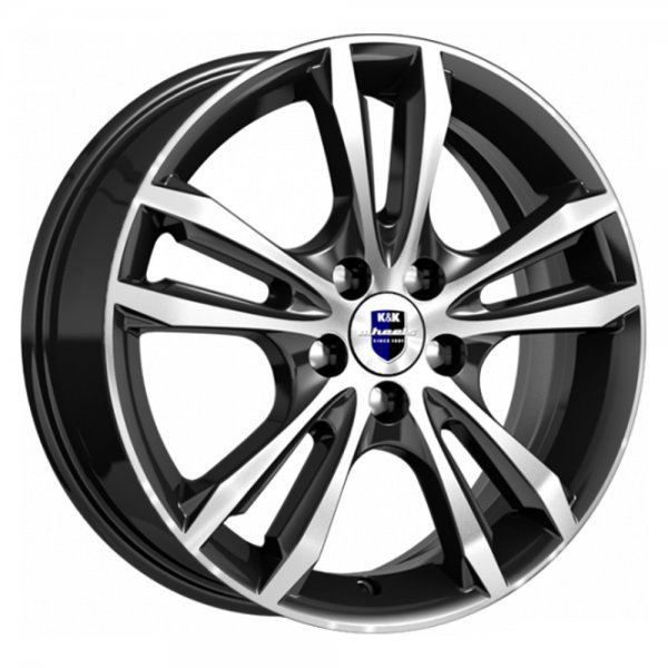 Диск литой 16*6 4*100 Et50 60,1 Samara-ориг. Алмаз черный КС866 КиК