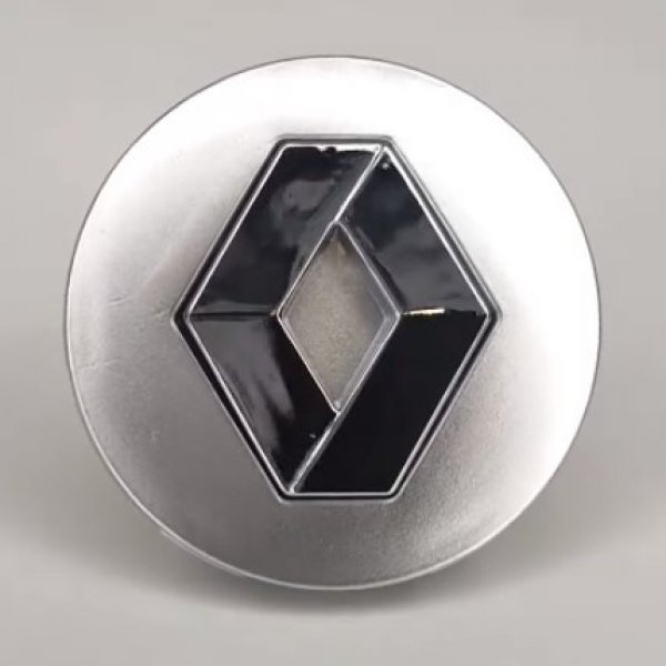 Заглушка диска Renault 60/53 мм Серебро