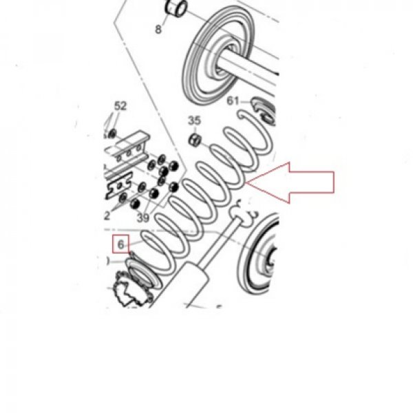 Пружина 9х80(49)х338 Stels LU084814 Оригинал