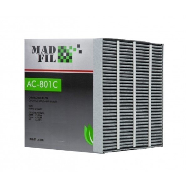 Фильтр салонный Madfil AC-801C угольный (M2 HND01K/CUK 2351 Mann)