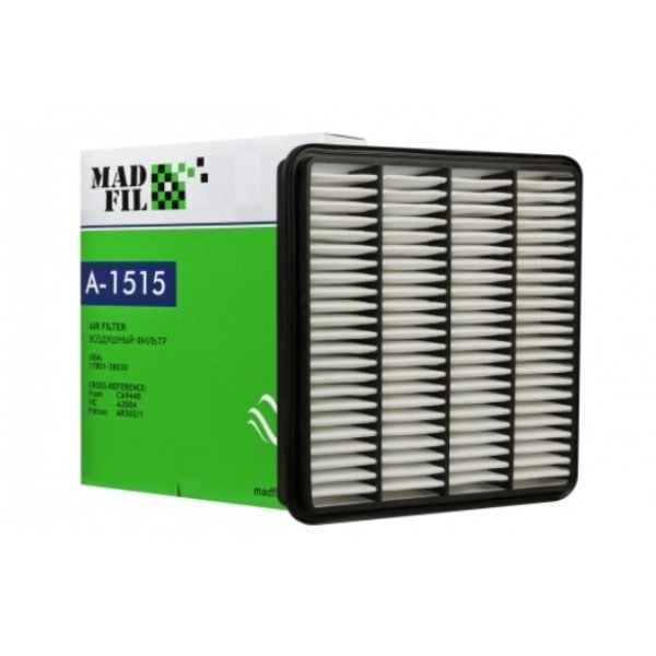 Фильтр воздушный Madfil A-1515 (17801-38030/A-1030 Vic) LC-200 Бензин 