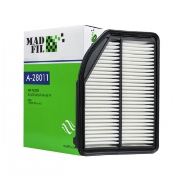Фильтр воздушный Madfil A-28011 (A-8004V Vic/A-90080 Sakura) CR-V 2.4