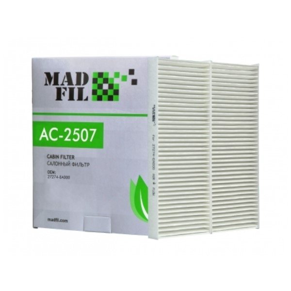 Фильтр салонный Madfil AC-2507 (CU 2623Mann/CF 10553 Fram) (стоят 2шт) 