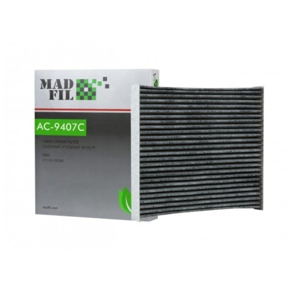 Фильтр салонный Madfil AC-9407C угольный (CUK 24004 Mann/97133 2E260/97133 2E250 Mobis)