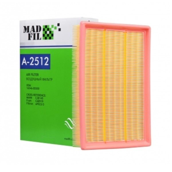 Фильтр воздушный Madfil A-2512 (C 28100/C 28145 Mann/CA 8919/CA 9753 Fram) 