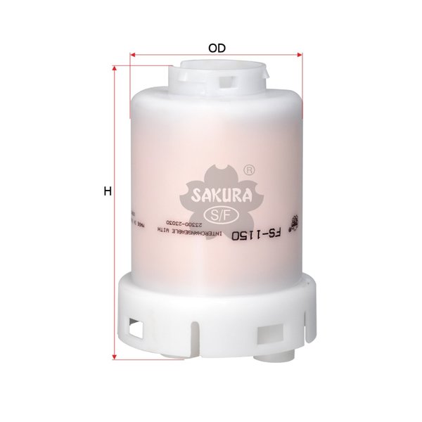 Фильтр топливный Sakura FS-1150 (23300-23040 Оригинал) 1SZ,1NZ,2NZ Индонезия 
