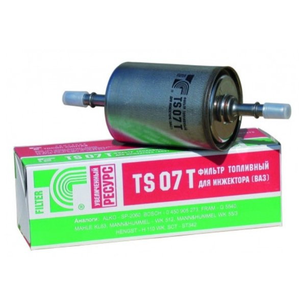 Фильтр топливный ТосолСинтез TS-07-Т Ваз инжектор Штуцер Россия