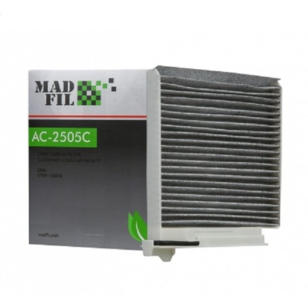 Фильтр салонный Madfil AC-2505С угольный (CUK1829/M2 NSN49K/CFA 9691 Fram) 