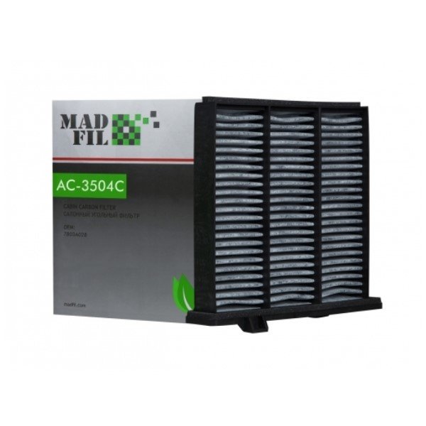 Фильтр салонный Madfil AC-3504C угольный (7803A028/CUK 2230 Mann/M2 MTS11K) 
