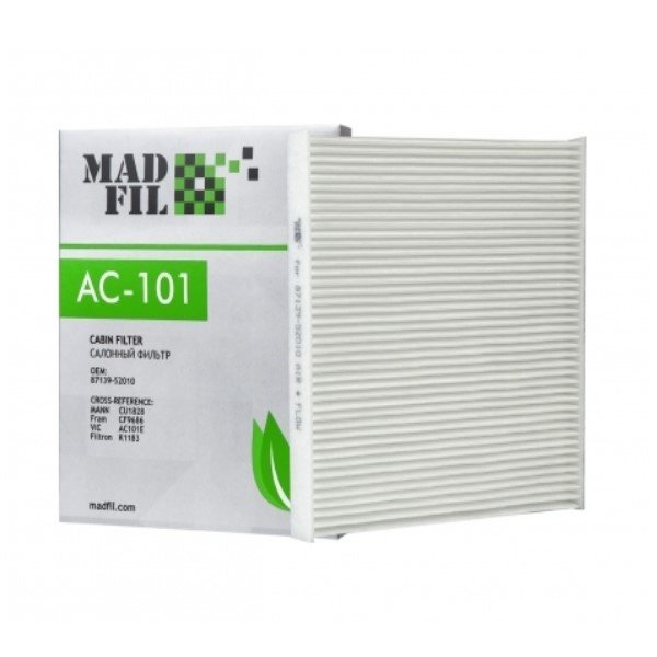 Фильтр салонный Madfil AC-101 (CU 1828 Mann) 