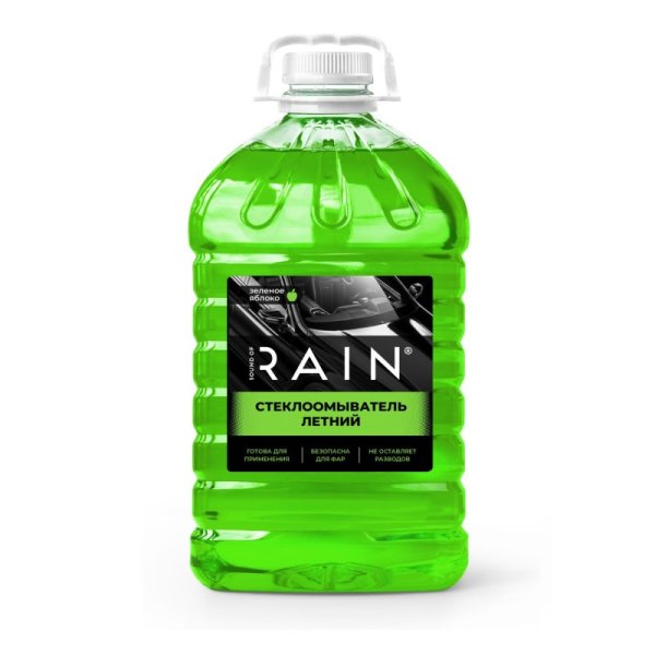 Жидкость летняя стеклоомывающая Rain Зеленое яблоко Россия 4