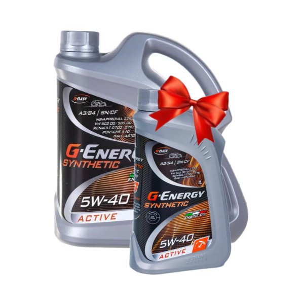 Масло моторное G-Energy Active Synth 5W40 SN Акция 4+1