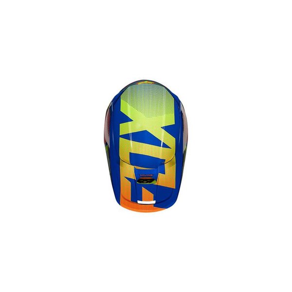 Мотошлем подростковый Fox V1 Oktiv Youth Helmet Blue YS 2021 25878-002-YS