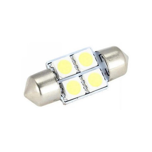 Лампа св/д T11*36 12V 4 SMD LED White 