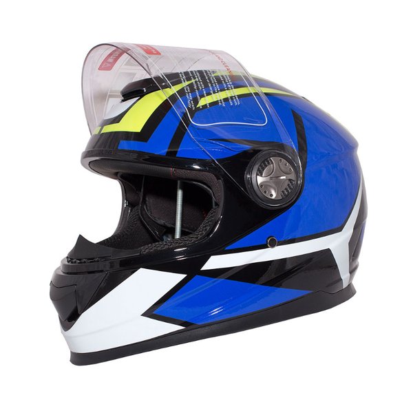 Шлем интеграл RACER BLD-M62 M синий/желтый