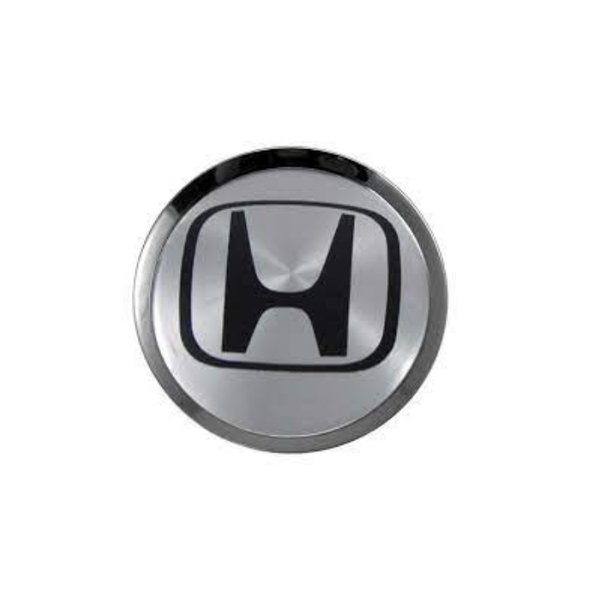 Заглушка диска Honda 68мм серый/хром