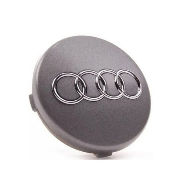 Заглушка диска Audi 65мм темно-серый